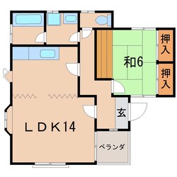 レスト３永井川Aの物件間取画像